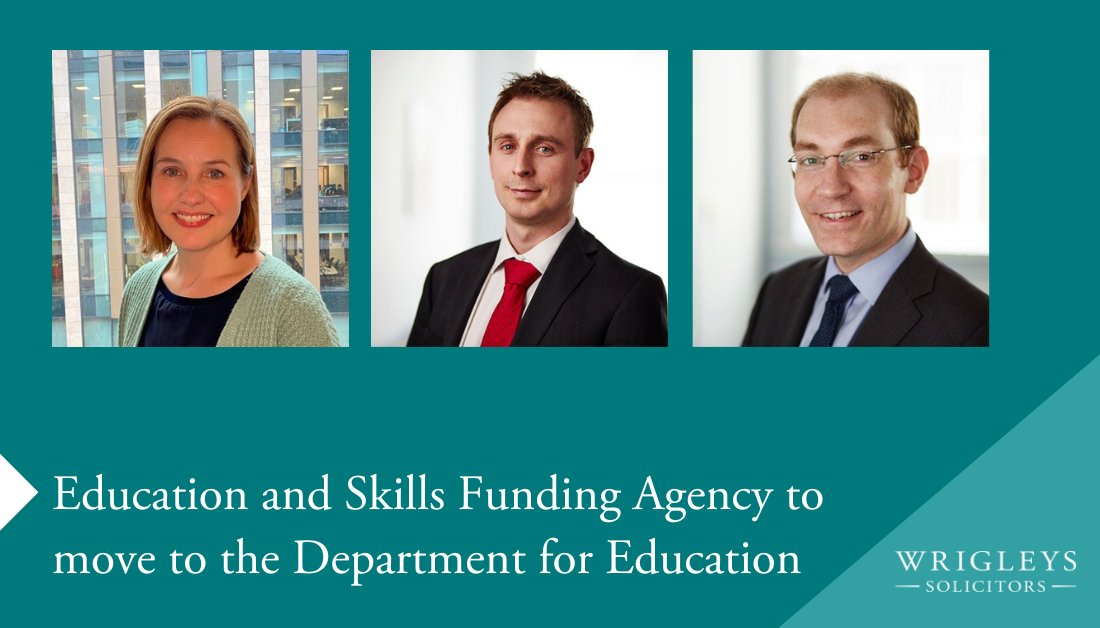 The Education and Skills Funding Agency (ESFA) will be integrated into the Department for Education by 31 March 2025.
Our partner, Tim Wrigley and Associates, Alexandra Slater and Robert Sowerby, provide an in-depth analysis of what this change means. 
🔗bit.ly/47YSsoV