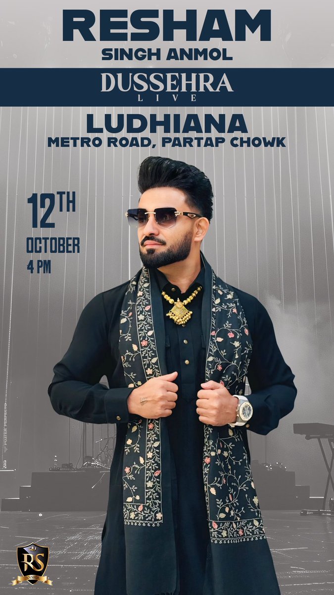 Resham Singh Anmol (@reshamanmol) on Twitter photo Dussehra live at Ludhiana tomorrow 4 pm onwards … Dussehra live at Ludhiana tomorrow 4 pm onwards …