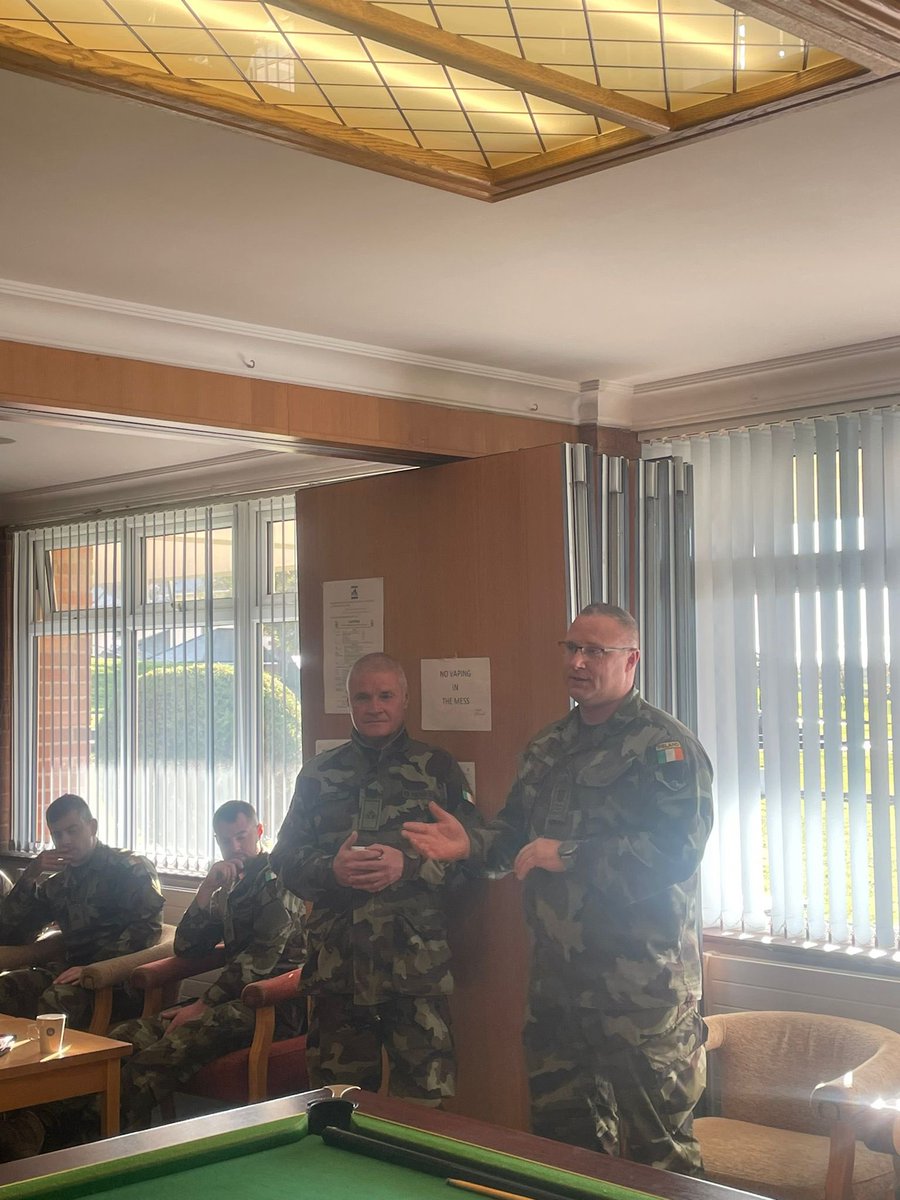 28 inf bn Pte’s mess held a coffee morning for Pte Tony Malone who has served for 40 years within the Defence Forces and will be retiring shortly. Everyone in Finner camp wishes Tony and his family the best of luck in the future!
