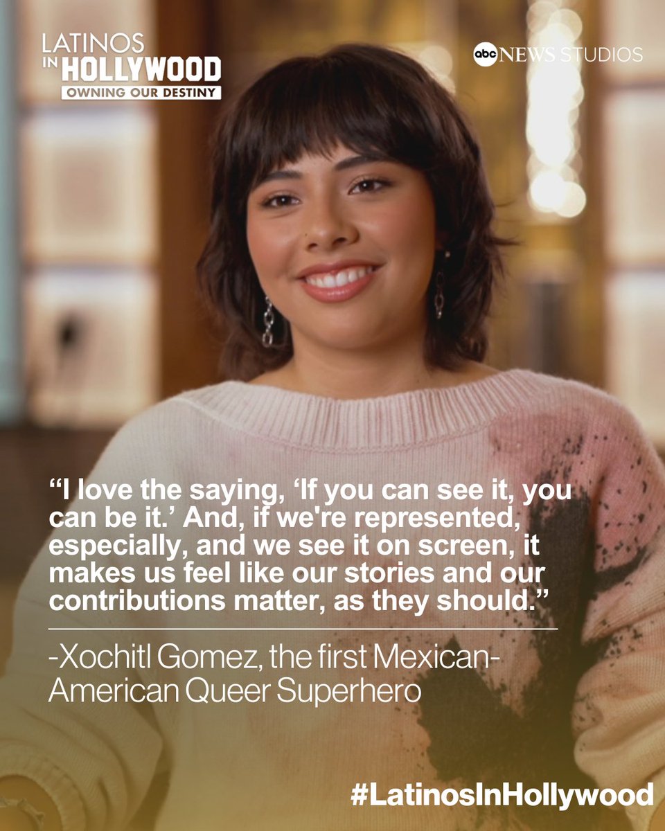 Gen Z actors and creatives like Xochitl Gomez are breaking new ground and taking #Latino representation to the next level. #LatinosInHollywood