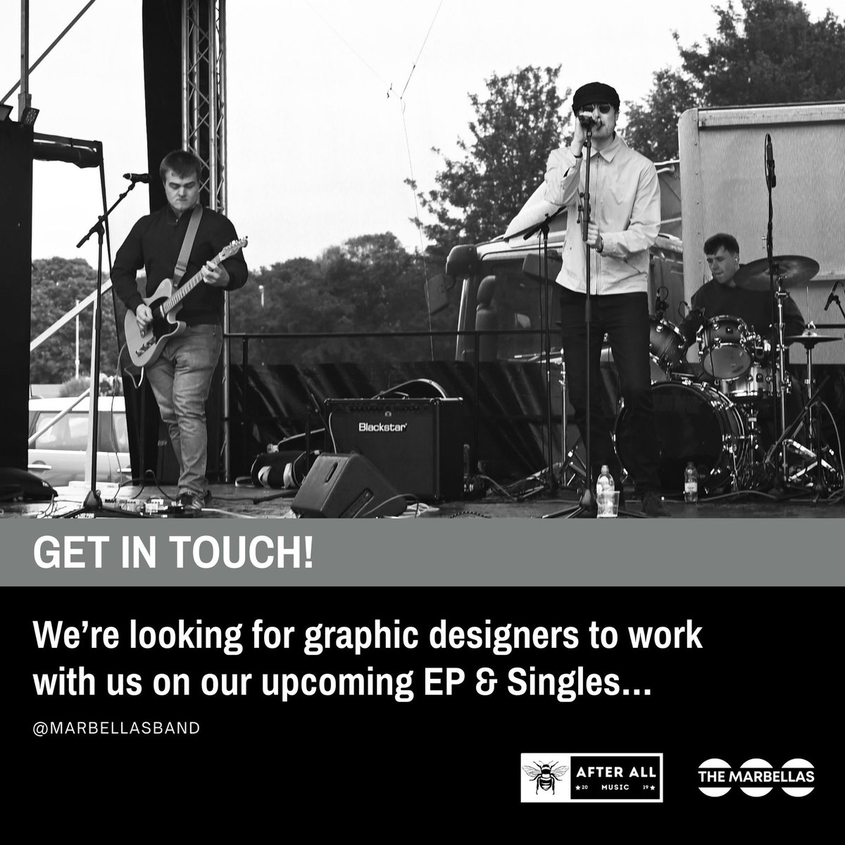 After All Music (@afterall_music) on Twitter photo Calling all Graphic Designers!
<a href="/marbellasband/">The Marbellas</a> want to work with you on their upcoming EP, Self Made, and the associated singles!
Please message either us, or The Marbellas directly if you want to work with us! Calling all Graphic Designers!
<a href="/marbellasband/">The Marbellas</a> want to work with you on their upcoming EP, Self Made, and the associated singles!
Please message either us, or The Marbellas directly if you want to work with us!