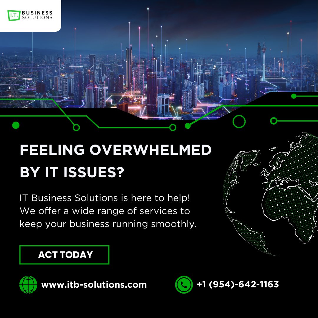 itbsolutionsfl's tweet image. Tech troubles got you pulling your hair out? Don&apos;t let IT headaches slow down your workday!

Ready to say goodbye to tech woes? Call us today at 954-642-1163 and let our experts fix those tech troubles for good!

Head to our website: itb-solutions.com

#TechSupportHero