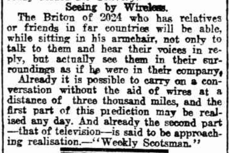 A 1925 prediction of the metaverse