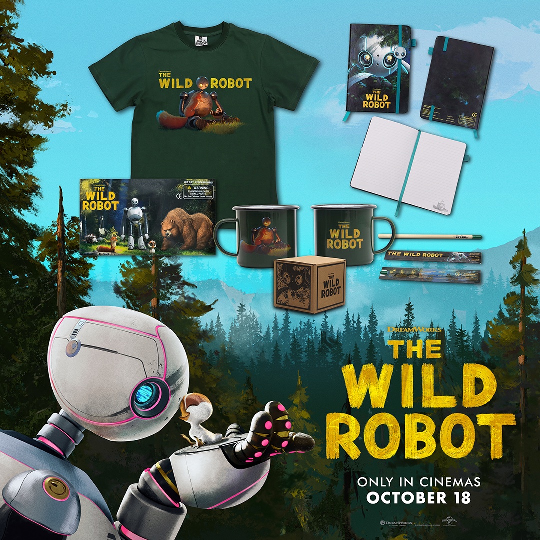 WIN THE WILD ROBOT PRIZES! 

To Celebrate the release of #TheWildRobotMovie, in cinemas October 18th, we’re giving you the chance to WIN some prizes! LIKE &amp; SHARE this post, + TAG your best friend to enter. One winner will be chosen at random on 28/10/24. UK only. T’s &amp; C’s apply