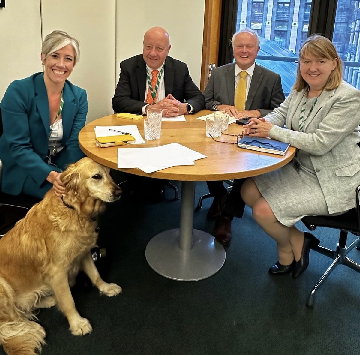 Daisy Cooper MP 🔶 (@libdemdaisy) on Twitter photo Delighted to be chairing the <a href="/LibDems/">Liberal Democrats</a> new Economy and Business Team. We are:
🔶 Me, <a href="/libdemdaisy/">Daisy Cooper MP 🔶</a>, Treasury
🔶 <a href="/SarahGibsonLD/">Sarah Gibson</a>, Business Spokesperson
🔶 <a href="/CliveJonesMP/">Clive Jones MP</a>, Trade Spokesperson
🔶 <a href="/SteveDarlingMP/">Steve Darling MP</a>, Work & Pensions Spokesperson
🐕 <a href="/RtHonJen/">Rt Hon Jennie</a>, Leader of the Opawsition 🐾 Delighted to be chairing the <a href="/LibDems/">Liberal Democrats</a> new Economy and Business Team. We are:
🔶 Me, <a href="/libdemdaisy/">Daisy Cooper MP 🔶</a>, Treasury
🔶 <a href="/SarahGibsonLD/">Sarah Gibson</a>, Business Spokesperson
🔶 <a href="/CliveJonesMP/">Clive Jones MP</a>, Trade Spokesperson
🔶 <a href="/SteveDarlingMP/">Steve Darling MP</a>, Work & Pensions Spokesperson
🐕 <a href="/RtHonJen/">Rt Hon Jennie</a>, Leader of the Opawsition 🐾