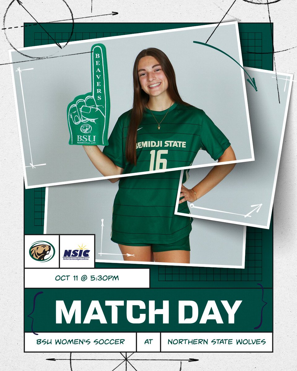 BSUBeaverSoccer's tweet photo. BIG 🦫⚽️ Matchday in Aberdeen!
🆚 Northern State
⏰ 5:30pm
📍 Aberdeen, SD
🖥 https://t.co/6v0dHkOv25
📈 https://t.co/TMwd2yVTPr

#GoBeavers #BeaverTerritory https://t.co/1XnZXF9R6l