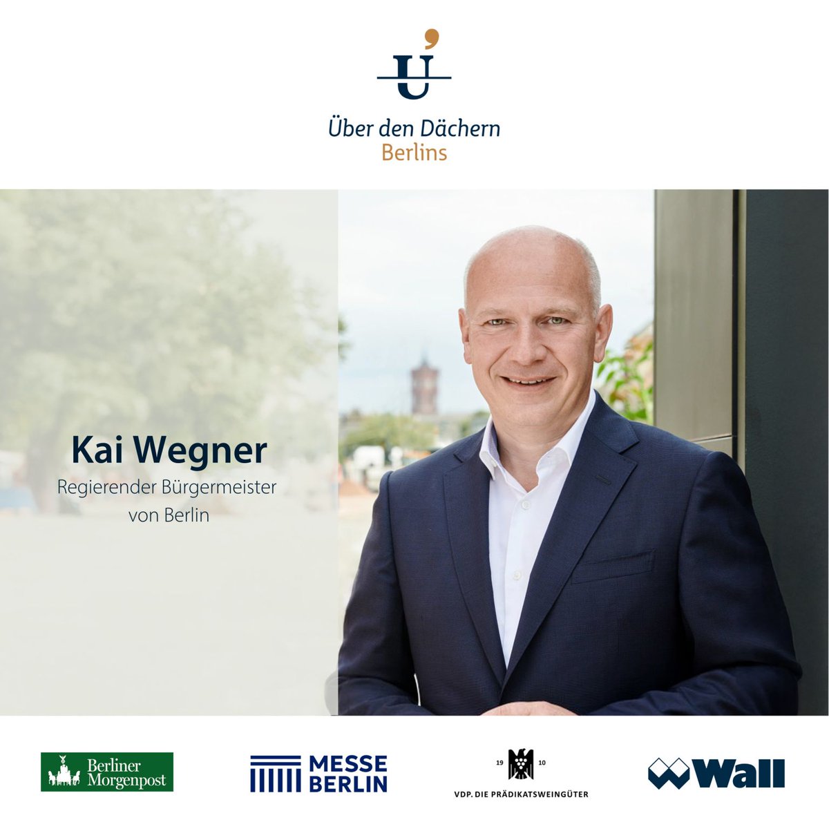 Messe Berlin (@messeberlin) on Twitter photo Wir freuen uns auf einen besonderen Abend mit <a href="/RegBerlin/">Senatskanzlei Berlin</a> <a href="/kaiwegner/">Kai Wegner</a>. Am 14.10. bei der neuen Ausgabe von „Über den Dächern Berlins“: Was bewegt Berlin? 🌆 Ein Abend voller Impulse und guter Gespräche. #ÜberdenDächernBerlins Wir freuen uns auf einen besonderen Abend mit <a href="/RegBerlin/">Senatskanzlei Berlin</a> <a href="/kaiwegner/">Kai Wegner</a>. Am 14.10. bei der neuen Ausgabe von „Über den Dächern Berlins“: Was bewegt Berlin? 🌆 Ein Abend voller Impulse und guter Gespräche. #ÜberdenDächernBerlins