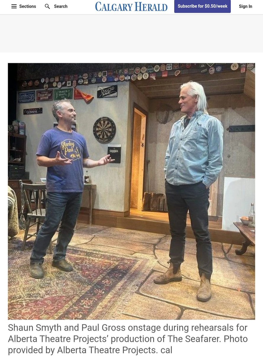 paulgrossaddict's tweet image. After long absences, actors Shaun Smyth and Paul Gross
return to Calgary stage

Author of the article:Louis B. Hobson
Published Oct 11, 2024 

Link article 
calgaryherald.com/entertainment/…

#paulgross #shaunsmyth #albertatheatreprojets #theseafarer #Calgary