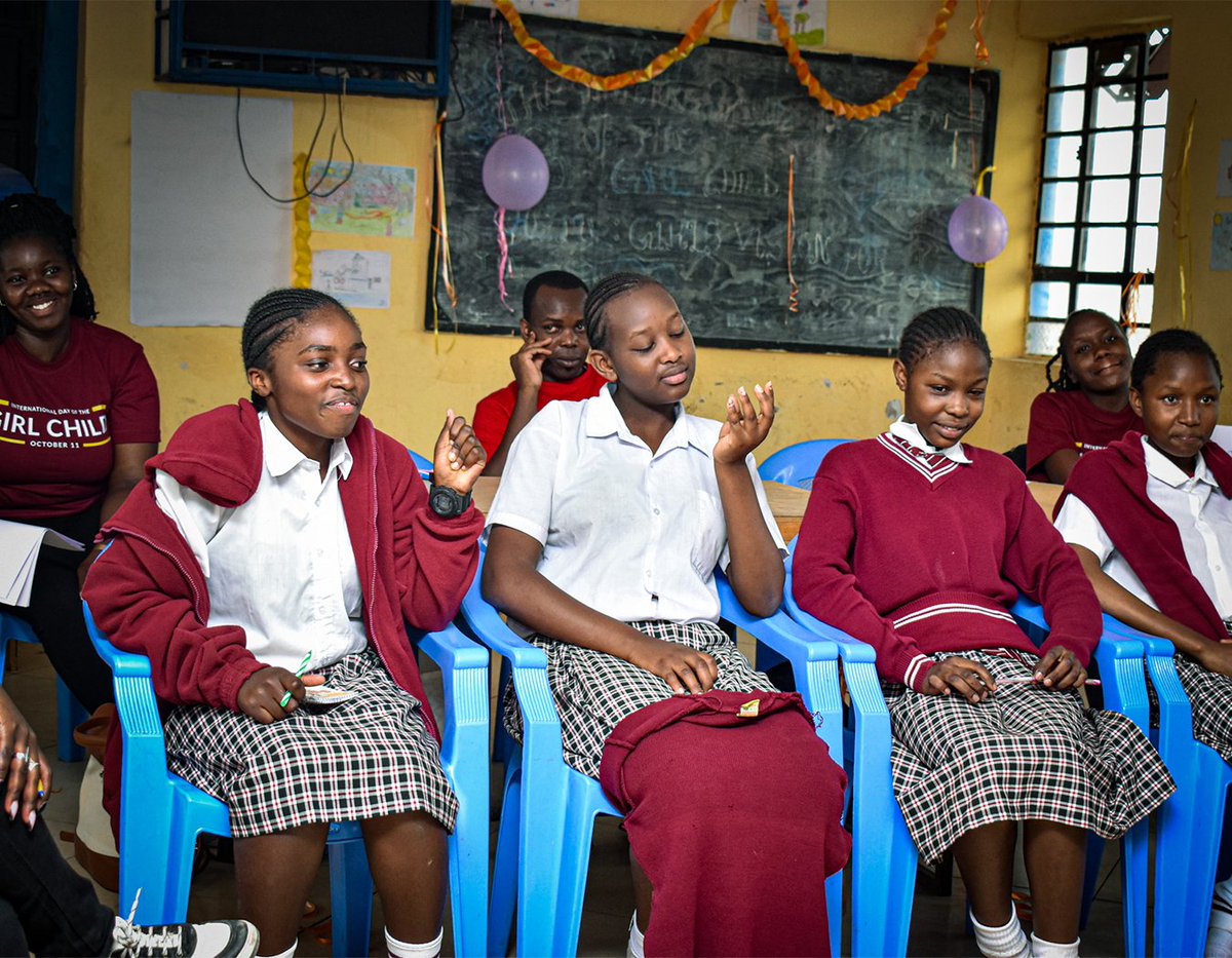 Today, on International Day of the Girl Child, we celebrated with learners from our partner schools!
This year's theme, "GIRLS' VISION FOR THE FUTURE," inspires us to support young girls in realizing their dreams.