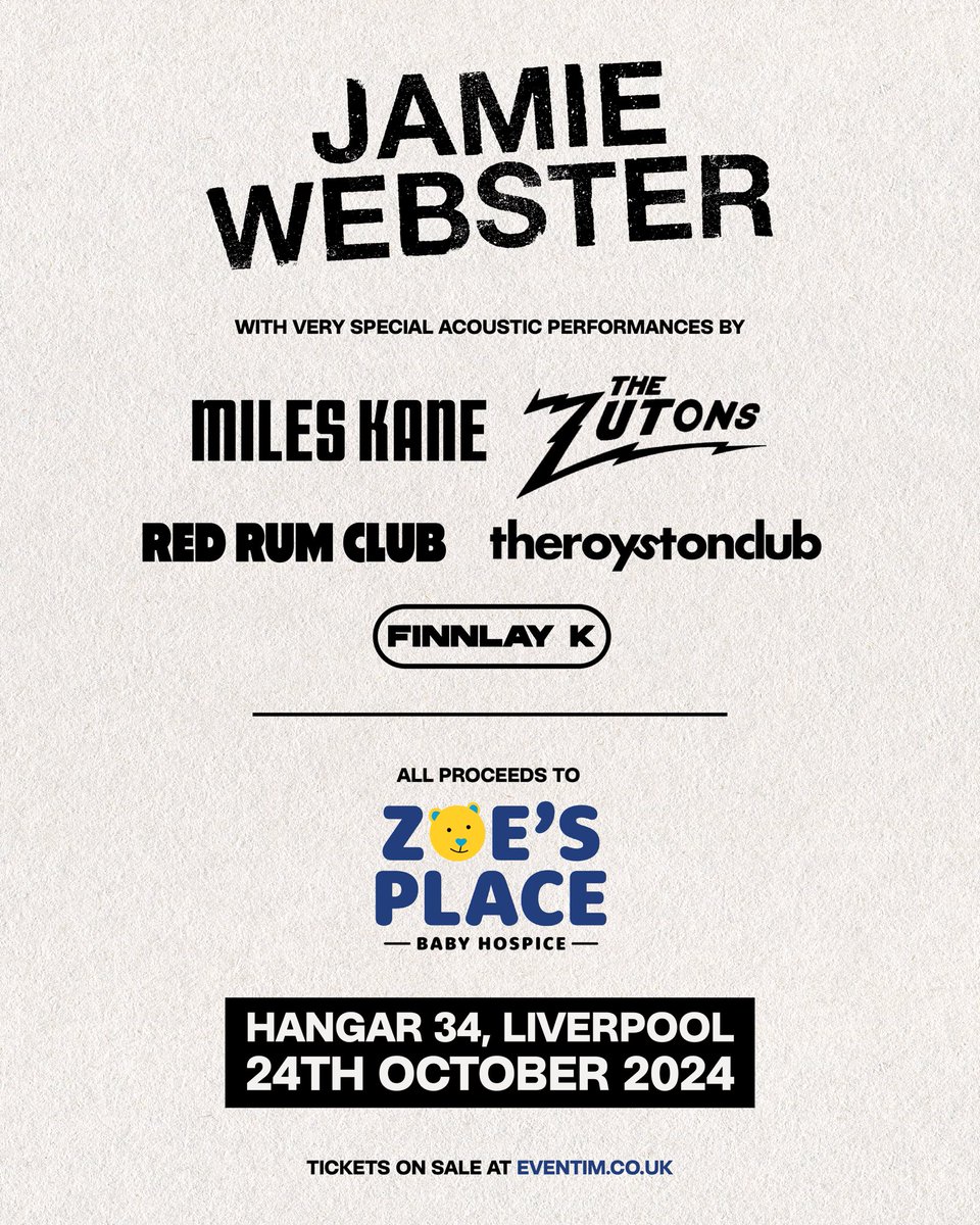RedRumClub's tweet photo. Proud to be joining this amazing lineup for a great cause. All proceeds going to Zoe’s Place 🧡 https://t.co/iHNldIRLRs