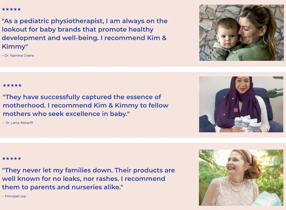 tomasalonso_me's tweet image. Want instant credibility for your brand?
Get experts to vouch for you. Shocking, I know.
Kim &amp; Kimmy gets backed by:
- Physiotherapists
- Nursery staff
- Pediatricians
It saves your customers time from research &amp; boosts your sales.
You're welcome.