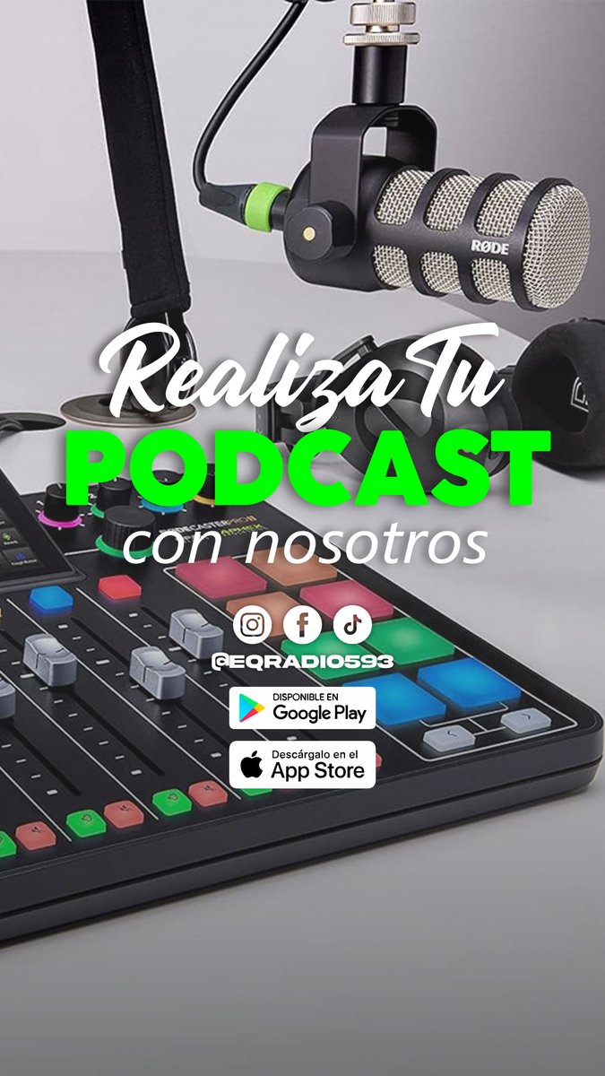 EQRadio593's tweet photo. ¡Ven y graba tu podcast aquí! https://t.co/VIpc0SYacI