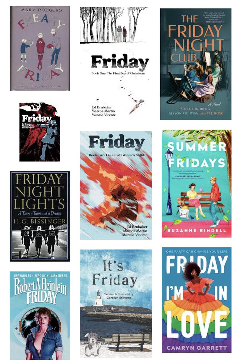 It’s Friday. You made it!!!

Here are some random books with Friday in the title. Enjoy.😉 😊 

#bnwaterford #bnwaterfordlakes #barnesandnoblewaterfordlakes 
#bnisback #Waterfordlakestowncenter
#bnbuzz #bnwaterfordlakesbuzz 
#bnwaterfordlakesisback #weareback #backatitagain