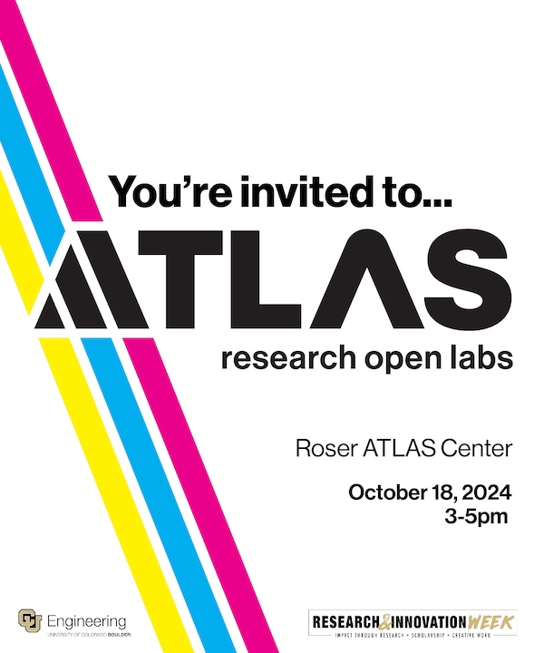 Come to ATLAS Research Open Labs!! 

Friday, October 18, 3-5 pm, 30 projects in 8 research labs
 
colorado.edu/atlas/research…