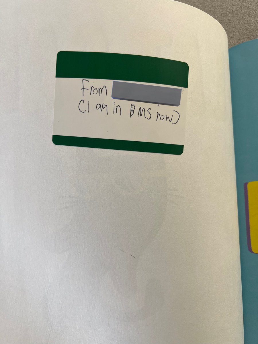 A huge smile was put on my face this morning! One of my students from 4 years ago (who is now in middle school) donated a book fair book to my classroom library! I am so grateful for all of my students both past and present 💙