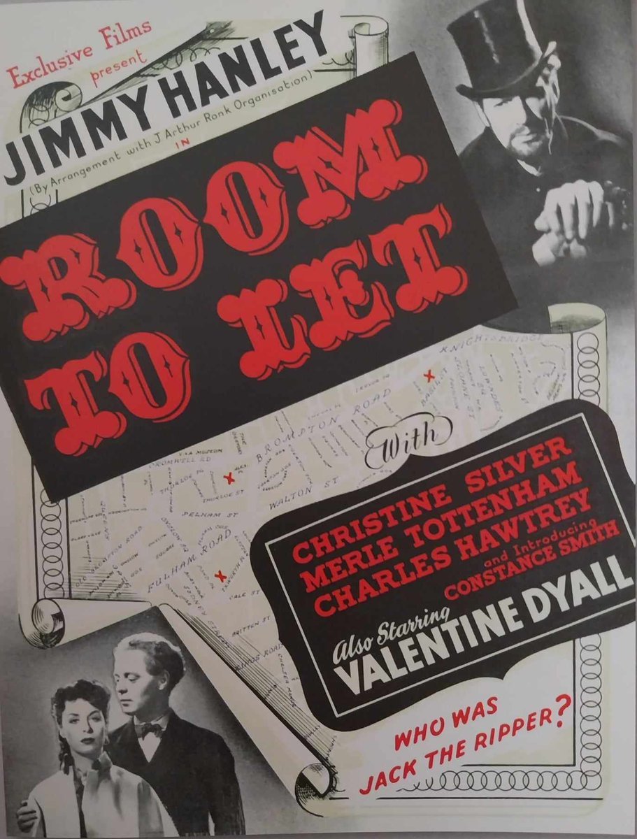 TalkingPicsTV's tweet photo. ❓ Who is the mysterious Dr Fell? ❔ 

ROOM TO LET (1950) 5:30pm #JimmyHanley #ValentineDyall #MerleTottenham thriller from the #HammerFilms vaults #TPTVsubtitles https://t.co/bEy1AX0edH