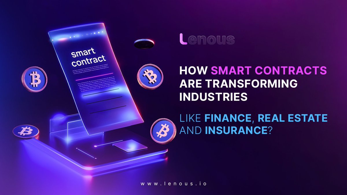 LenousDex's tweet image. 🌟 Discover how smart contracts are revolutionizing finance, real estate, and insurance! Dive into their real-world benefits. 🤔! 🌟 Read the full article from Lenous Protocol Academy here: Real Applications of Smart Contracts
#LenousProtocol #SmartContract