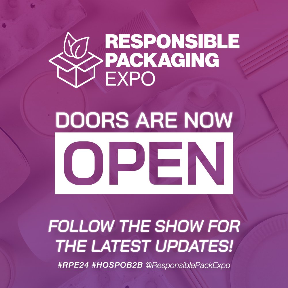 🚪The Doors are NOW open! 🚪

Welcome to the Responsible Packaging Expo 2024! 🎉The event is officially underway and we are thrilled to have you join us for a day of sustainability, innovation and inspiration 🌱✨

#RPE24 #HOSPOB2B #ExCeLLondon #ResponsiblePackagingExpo