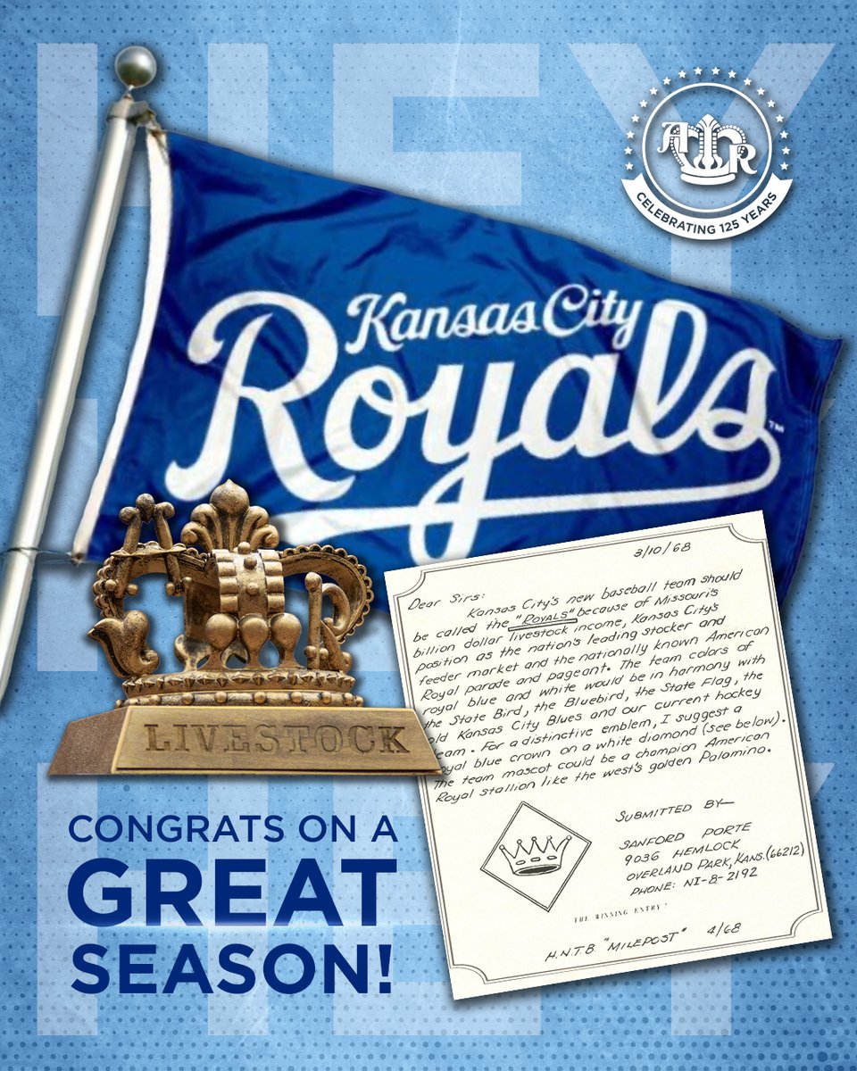 American Royal (@americanroyal) on Twitter photo From one Royal organization to another - congratulations, <a href="/Royals/">Kansas City Royals</a>, on an incredible season!
#AmericanRoyal #WhereChampionsAreCrowned From one Royal organization to another - congratulations, <a href="/Royals/">Kansas City Royals</a>, on an incredible season!
#AmericanRoyal #WhereChampionsAreCrowned