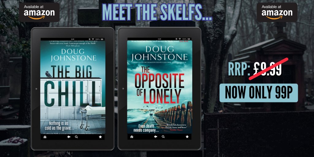 ✨ #UK #KindleMonthlyDeal ALERT 📚

We have a duo of @Doug_Johnstone's warmly funny, tense and truly unforgettable #TheSkelfs #Thrillers are just #99p each for the whole of this month 😱

Become a #Skelfaholic today: bit.ly/3TRD4Vt

#KMD #Scotland #Series #Thriller