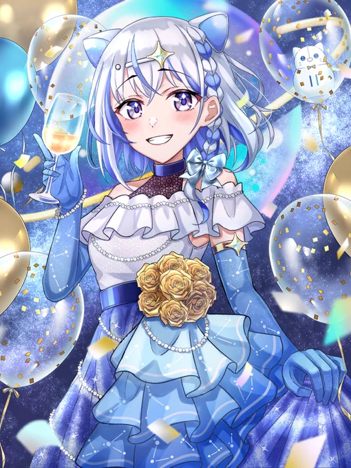 #ミリアと星のナイトパーティ IRIAM6周年おめでとうございますこれまで出会えた娘や息子、すべてのライバーさんが輝けますように。これからも一緒に歩いていけたら幸いです#ミライト2024 
