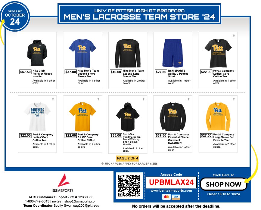 Pitt-Bradford Men’s Lacrosse tweet media