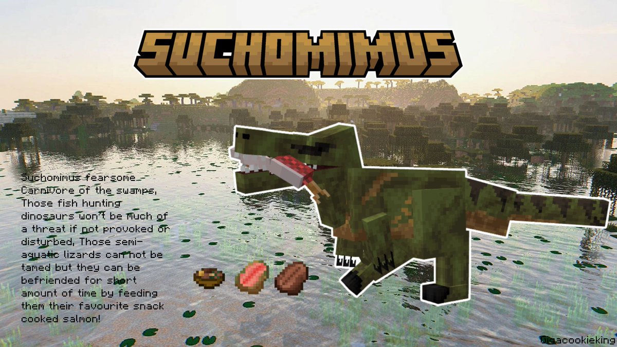 EarlyDays239698's tweet photo. the second Mob! Suchomimus
#Minecraft #MinecraftMod #Suchomimus #Dinosaur https://t.co/i7eVxNilEI