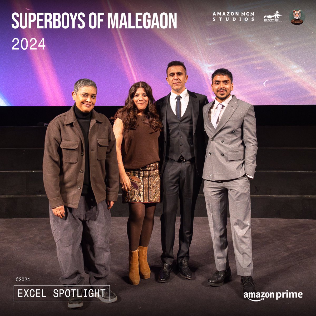 excelmovies's tweet photo. From the heart of Malegaon to the screens of London. Superboys of Malegaon takes flight at the BFI LondonFilm Festival. #SuperboysOfMalegaon #ExcelSpotlight

#AdarshGourav @kagtireema #ZoyaAkhtar @ritesh_sid @FarOutAkhtar   @BFI @vineetkumar_s @ShashankSArora #RiddhiKumar #MuskkaanJaferi #AnujDuhan #PallavSingh #SaqibAyub #ManjiriPupala @varungrover @J10kassim @vishalrr #AngadDevSingh #SejalDeshpande #ShreyasKhedekar #KartikShah #AnandSubaya @chouhanmanoj82 #NandiniShrikent #KaranMally #AvanContractor #DianneCommissariat #Teasemakeup #SwapnilSSonawane #SallyWhite #BhawnaSharma @SachinJigarLive  @tigerbabyfilms @PrimeVideoIN