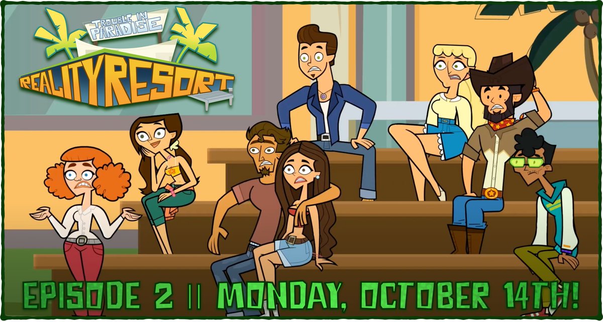 🏝️Episode 2 of #RealityResort will be premiering on Monday, October 14th @ 4pm EST! If you’d like to watch it 24 hours early, consider joining our Patreon! We greatly appreciate the support as it will significantly help speed up episode production!