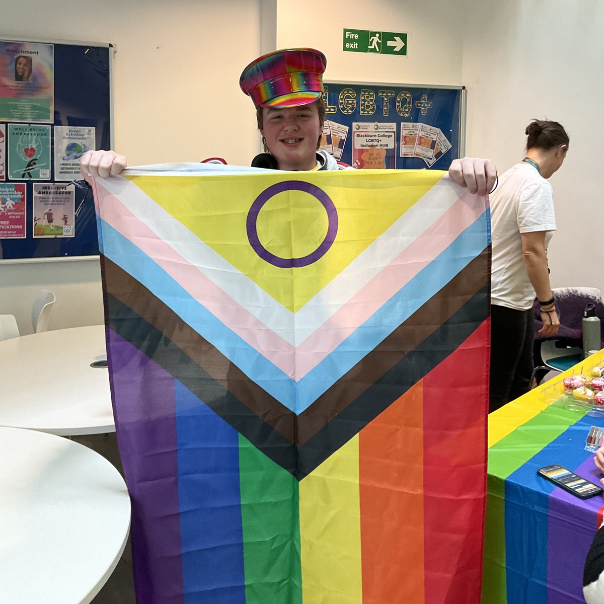 Blackburn College (@bbcollege) on Twitter photo National Coming Out Day was celebrated in style today with students and staff involved in an event which had:
๐ณ๏ธโ๐ Face painting
๐ณ๏ธโ๐ Free Rainbow Lanyards
๐ณ๏ธโ๐ Cupcake sales
๐ณ๏ธโ๐ Badge Making and Stickers
Our Student Union LGBT Group did a wonderful job!
#nationalcomingoutday ๐ National Coming Out Day was celebrated in style today with students and staff involved in an event which had:
๐ณ๏ธโ๐ Face painting
๐ณ๏ธโ๐ Free Rainbow Lanyards
๐ณ๏ธโ๐ Cupcake sales
๐ณ๏ธโ๐ Badge Making and Stickers
Our Student Union LGBT Group did a wonderful job!
#nationalcomingoutday ๐