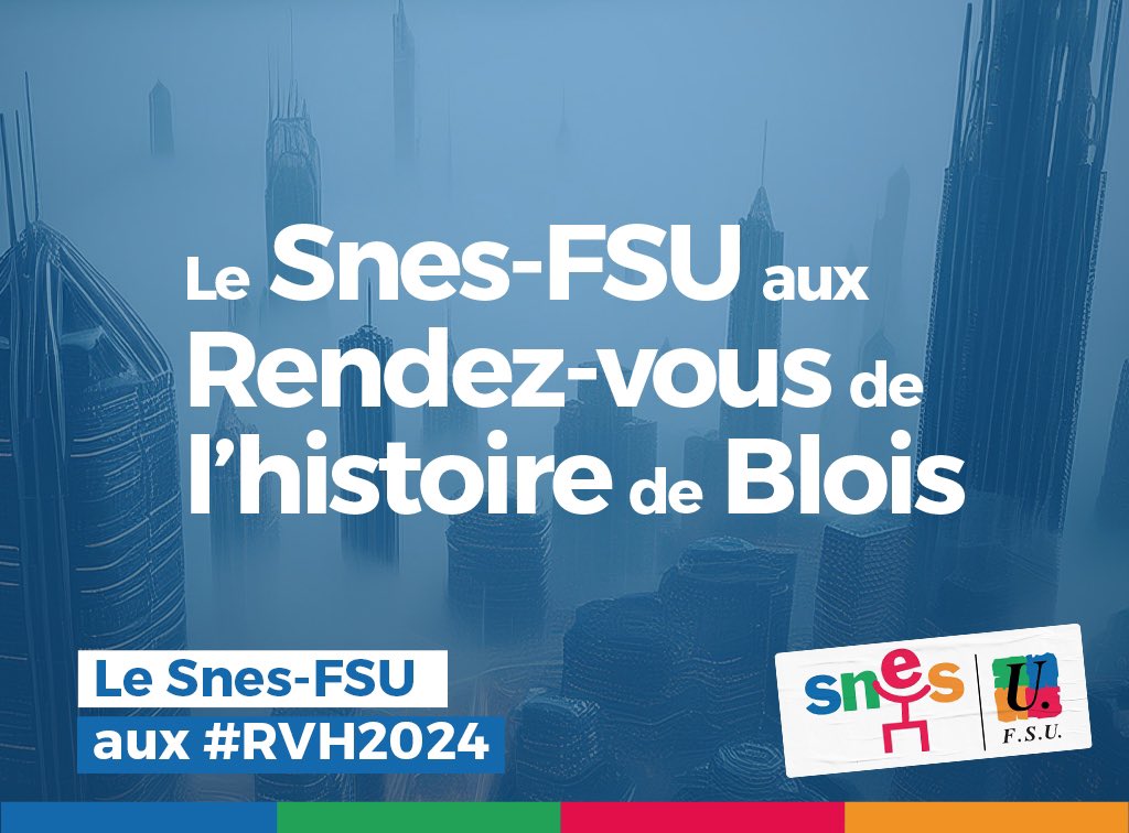 Profiter du stage du <a href="/HGSnesFSU/">Groupe Histoire-Géo du SnesFSU</a> et <a href="/formsyndSNESFSU/">formationSNESFSU</a> du <a href="/SNESFSU/">SNES-FSU</a> pour se former et enrichir sa formation disciplinaire… participer aux conférences des #rvh2024