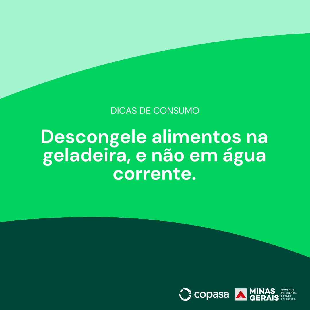 aquitemcopasa's tweet image. #ConsumoConsciente #FicaADica #Copasa