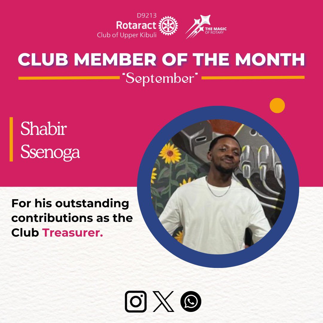 UpperKibuli's tweet photo. Felicitations are in order for our club member of the month for september, Shabir Ssenoga🤝 https://t.co/ucblrMGa7g