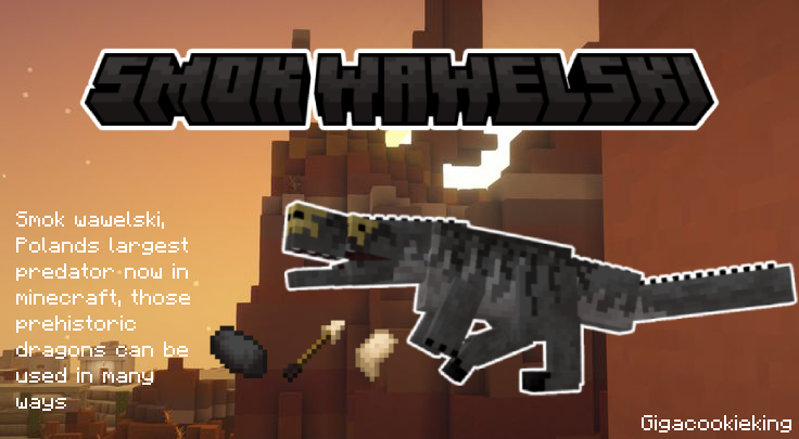 EarlyDays239698's tweet photo. Smok wawelski! Largest Polish dinosaur
#Minecraft #MinecraftMod #SmokWawelski #dinosaur https://t.co/FUGiM96iYq