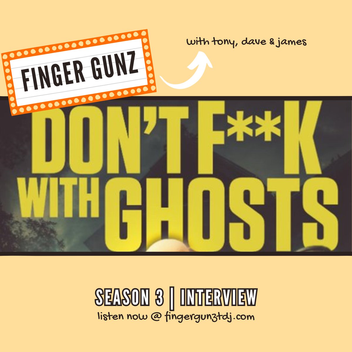 DON'T F**K WITH GHOSTS is in Canadian theatres today and the Boyz had the chance to speak to Creators <a href="/stustone/">stu stone</a> and <a href="/adamrodness/">Adam Rodness</a> about their wild and hilarious new project. Listen now! buff.ly/3zItfT6 #DontFWithGhosts #CanadianFilm #FingerGunzPodcast