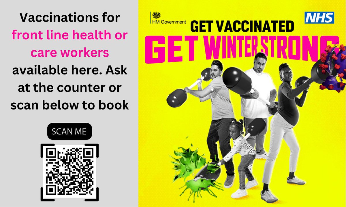 Community Pharmacy Nottinghamshire (@cpnotts) on Twitter photo Get Vaccinated, Get Winter Strong
<a href="/NHSEngland/">NHS England</a> & <a href="/NHSNotts/">NHS Nottingham and Nottinghamshire</a> have produced a set of resources designed to promote this year's flu and Covid-19 vaccination programme in community pharmacy.
Download them here👇🏻
campaignresources.dhsc.gov.uk/campaigns/get-…
#pharmacyservices #communitypharmacy Get Vaccinated, Get Winter Strong
<a href="/NHSEngland/">NHS England</a> & <a href="/NHSNotts/">NHS Nottingham and Nottinghamshire</a> have produced a set of resources designed to promote this year's flu and Covid-19 vaccination programme in community pharmacy.
Download them here👇🏻
campaignresources.dhsc.gov.uk/campaigns/get-…
#pharmacyservices #communitypharmacy