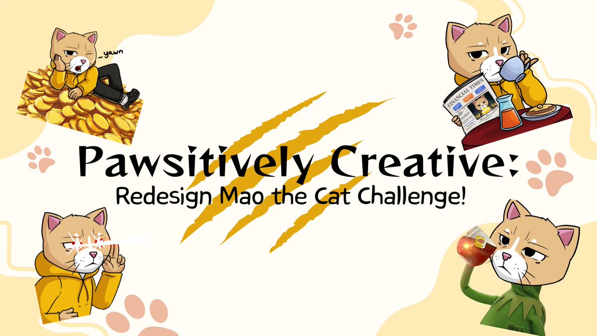nfprompt's tweet image. CAMPAIGN ALERT❗️

We’re holding a creative campaign with @MaoBNBChain to bring you Pawsitively Creative! 😼

Recreate the iconic cat for a chance to win 9000 $cNFP and $2,700 worth of $MAO.

Join here 👉 nfprompt.io/acts/votes?id=…