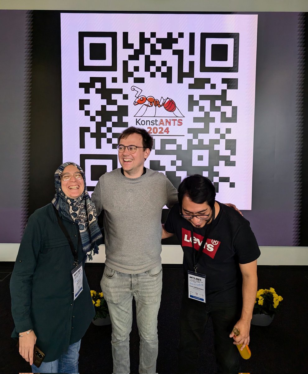 David Garzón Ramos (@dgarzonramos) on Twitter photo ...and this is how <a href="/ants_conf/">ANTS Conference</a> 2024 comes to an end.
Kudos to the great organizers and all the volunteers. Lots of fun in Konstanz.
Happy to meet so many friends and looking forward to #ANTS2026 Darmstad
🇩🇪🤖🐟🐜🦠 ...and this is how <a href="/ants_conf/">ANTS Conference</a> 2024 comes to an end.
Kudos to the great organizers and all the volunteers. Lots of fun in Konstanz.
Happy to meet so many friends and looking forward to #ANTS2026 Darmstad
🇩🇪🤖🐟🐜🦠