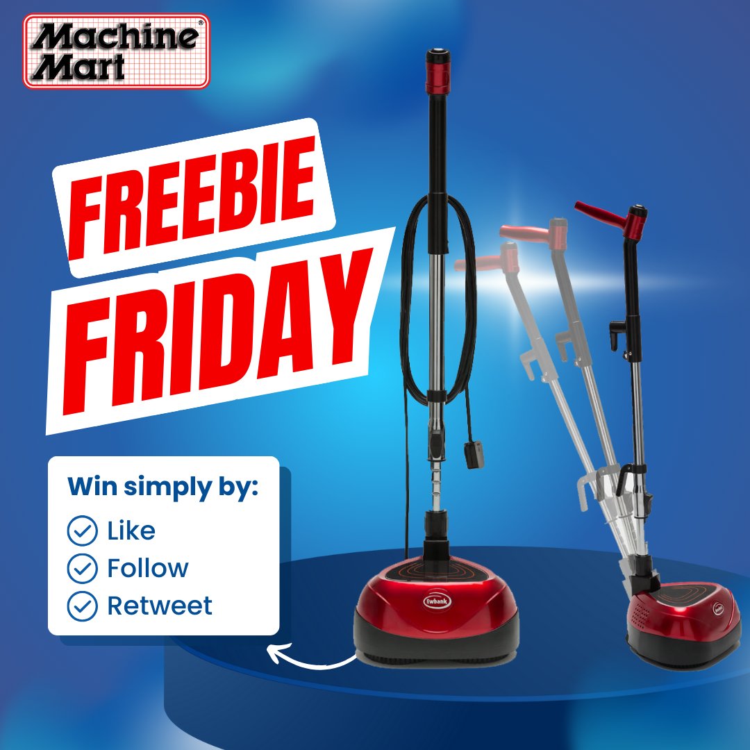 It's #FreebieFriday again! This week, you could win a Ewbank EP170 All-In-One Floor Cleaner, Scrubber, and Polisher. To participate, follow us, like this post, and retweet. The #Competition closes on Thursday, October 24th at 3 PM. Terms and conditions apply.