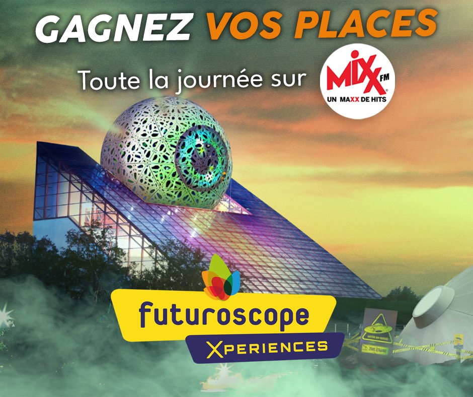 MixxFmFrance's tweet photo. MIXX FM vous offre vos invitations pour le @futuroscope 🤖🎃👻
Pour jouer : Follow @MixxFmFrance + RT 😍 Bonne chance à tous 🍀❤️ https://t.co/vGWCBvNQmX