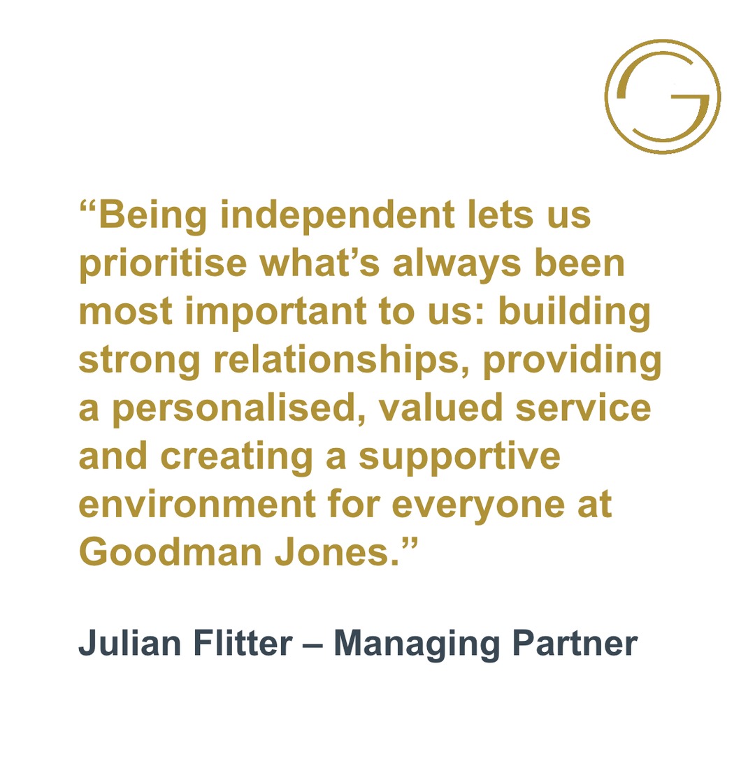 Our 90th year is proving to be a year of big, positive change. But some things will always stay the same: our commitment to remaining independent. 

#Independent #Accountants #ICAEW #TeamGJ