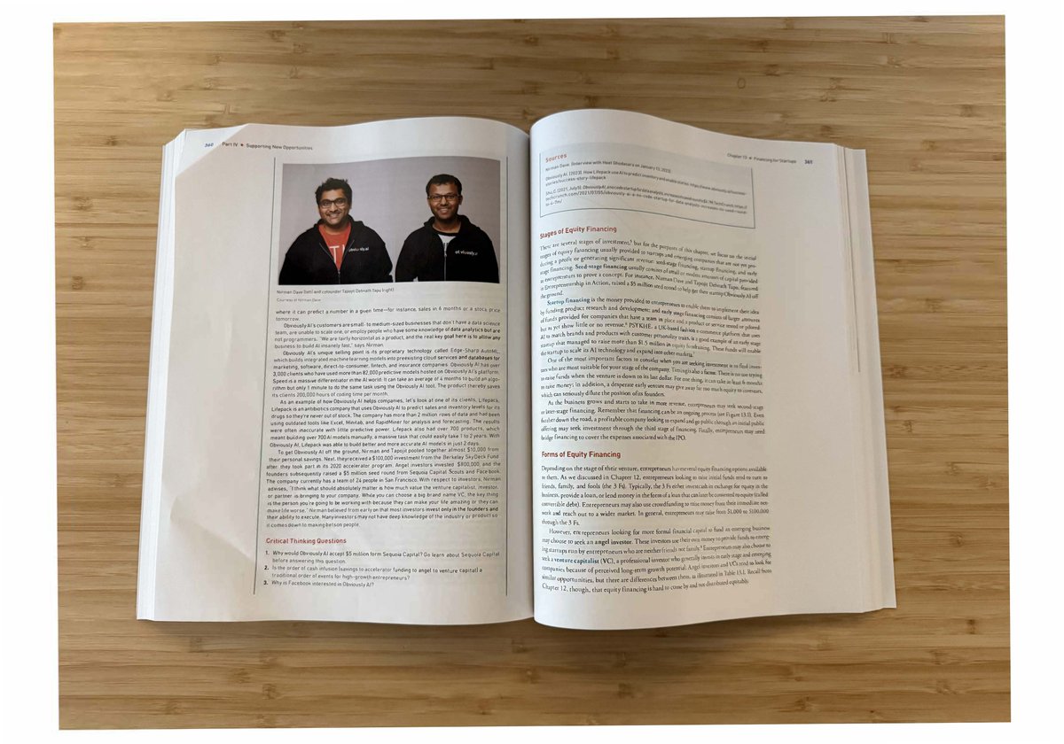 Nirman Dave (@iamnirman) on Twitter photo I'm thrilled to share that Prof. Heidi Neck from Babson College (<a href="/babson/">Babson College</a>) has included a case study on @ObviouslyAI in the third edition of her entrepreneurship textbook. I never pursued a master’s degree myself, so it’s a humbling yet proud moment to now be featured in an MBA I'm thrilled to share that Prof. Heidi Neck from Babson College (<a href="/babson/">Babson College</a>) has included a case study on @ObviouslyAI in the third edition of her entrepreneurship textbook. I never pursued a master’s degree myself, so it’s a humbling yet proud moment to now be featured in an MBA
