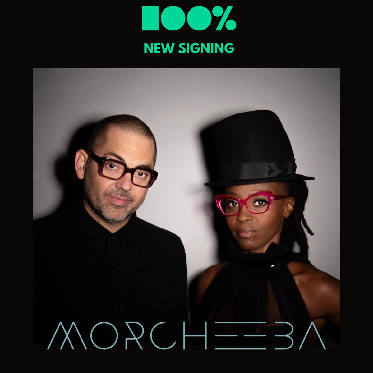 100__PERCENT's tweet image. We are thrilled to announce that we have signed the iconic @MorcheebaBand to 100% Records! Their new album is due to be released in 2025.