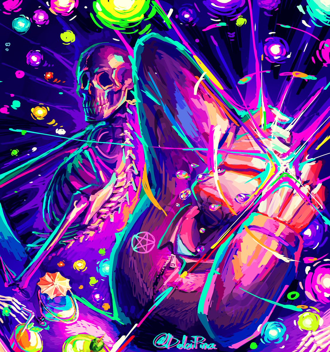 DolciPina's tweet image. Man, this &quot;Party Special&quot; drink ain&apos;t shiiiiiiiiiiiii-🍹...

#pressureroblox #pressurefanart #PressureTober