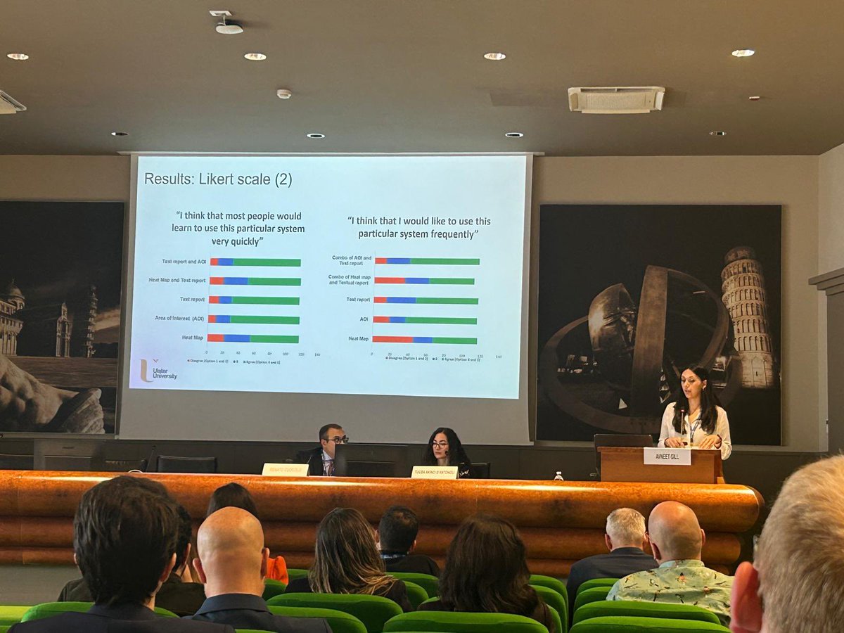 Well done to Ms Avneet Gill PhD researcher <a href="/UlsterINHR/">Ulster Uni INHR</a> for a great presentation <a href="/EuSoMII/">EuSoMII</a> 2024. Great to get the end users perception of AI user interfaces. Many thanks to <a href="/cahprni/">CAHPR Northern Ireland</a> for funding…Full results to follow. <a href="/UlsterUniPhD/">Doctoral College</a> <a href="/UlsterHealthSci/">School of Health Sciences UU</a> <a href="/SoR_AI_Advisory/">SoR AI Advisory Group</a> <a href="/SCoRMembers/">SCoR Members</a>