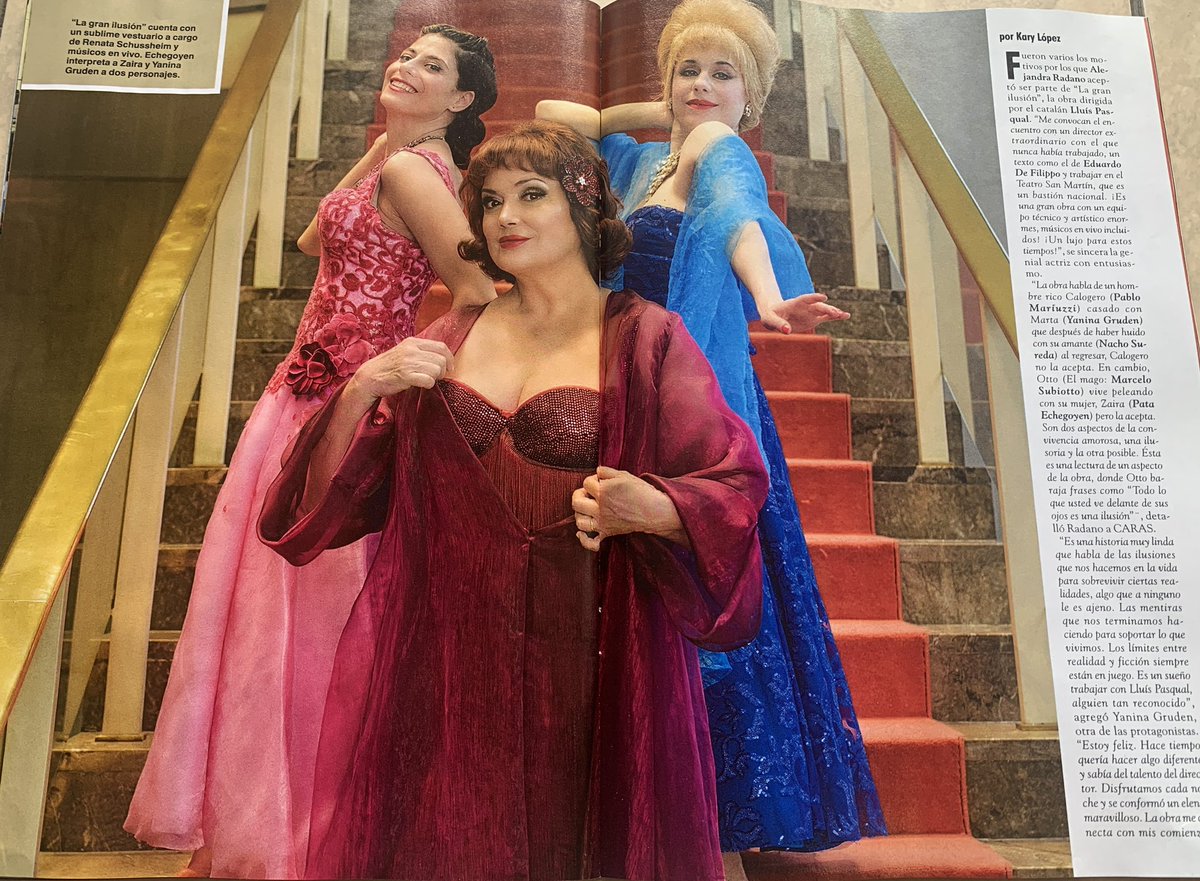 Y un día estás en una revista .
Las chicas de la gran ilusión en <a href="/caras/">Revista Caras</a> 
Pasen y lean 

caras.perfil.com/noticias/amp/c…

<a href="/elSanMartinCTBA/">Complejo Teatral BA</a>