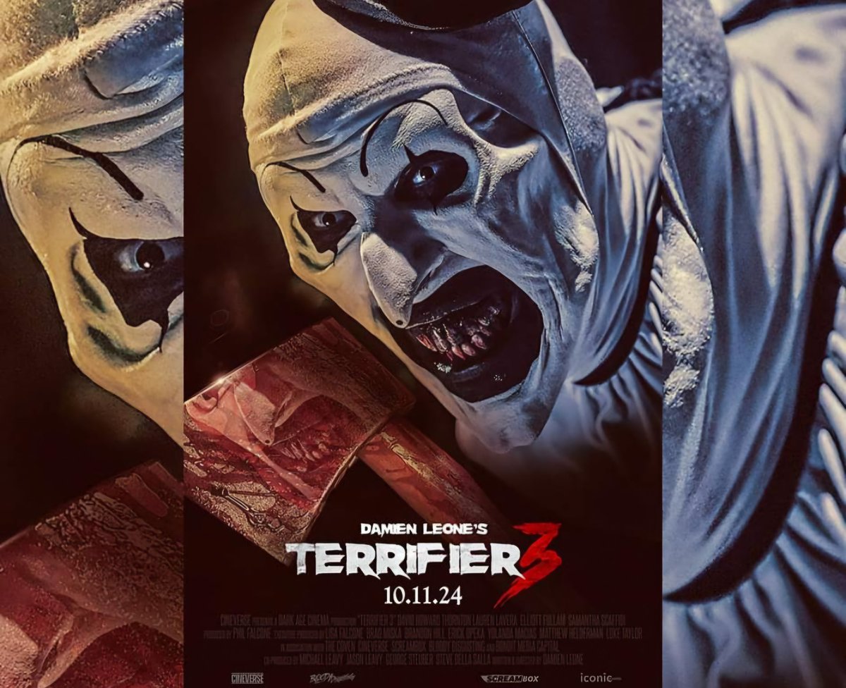 Finally !! <a href="/TerrifierFilm/">Terrifier 3 ☝️🤡✌️</a> tonight 🩸🩸🩸🤡🤡🤡 <a href="/damienleone/">Damien Leone</a> <a href="/_LaurenLaVera_/">Lauren LaVera</a>