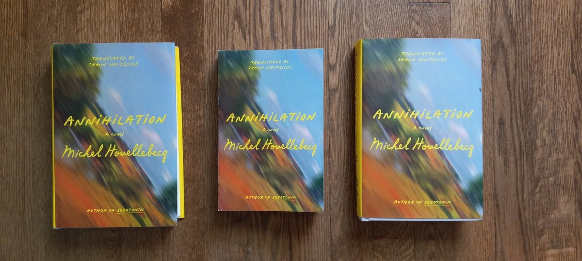 It was an honor to review Houellebecq's Annihilation. Filled with ruthlessly penetrating insights, his final novel delivers the best of the realist tradition ("take things as they are, not as you would wish them to be"), even as his efforts at tender uplift open out into a void.