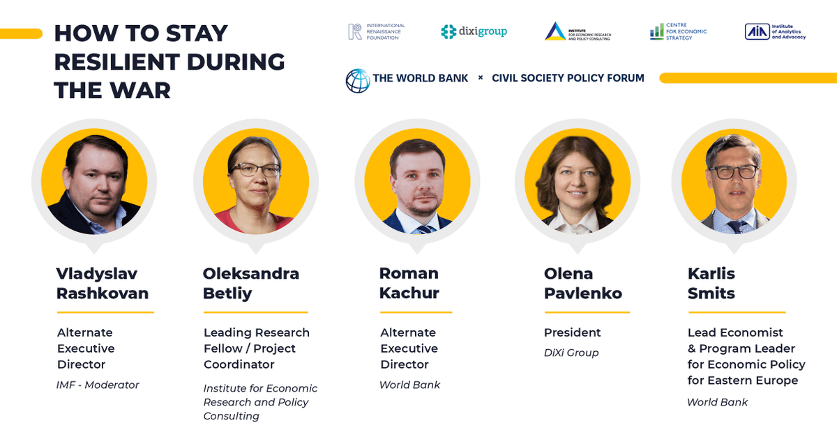 Lets meet in person or online on October 22 to find an answer to the question "How to stay resilient during the war". 
#Ukraine has much to say in this and we believe that some of our lessons would be of a great help to other countries that face external shocks of any kind.