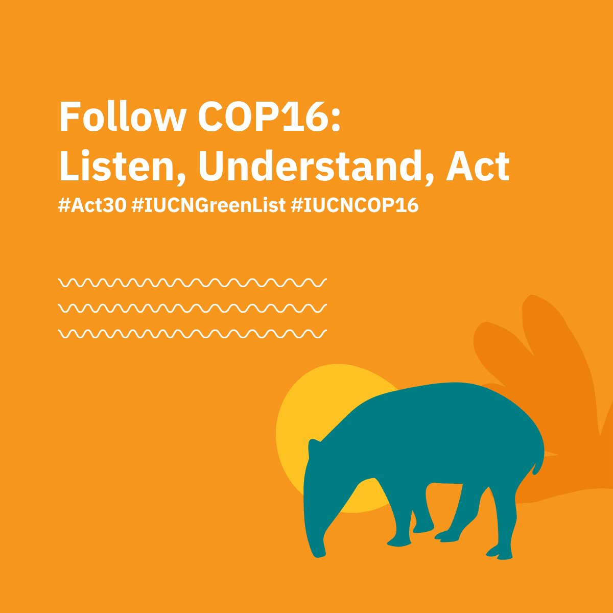 IUCN_PA's tweet image. #COP16Colombia is only a few days away!

This is a time for ambitious commitments, real talk, and real action for #biodiversity.

We'll be there. Will you?

#ACT30 #iucngreenlist #BIOPAMA #BestLife2030 #Tech4Nature